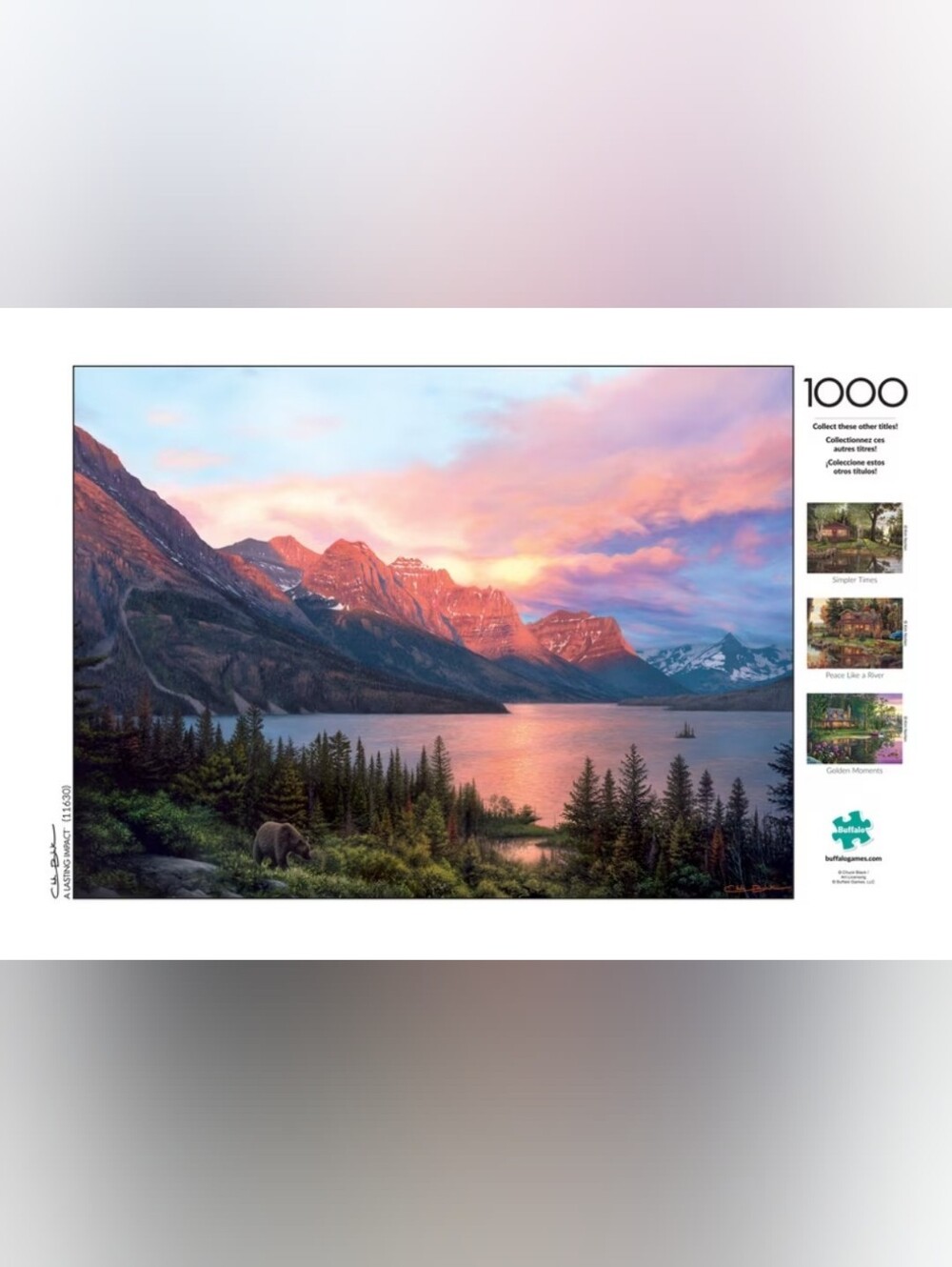 Buffalo Chuck Black 1000p Puzzle.